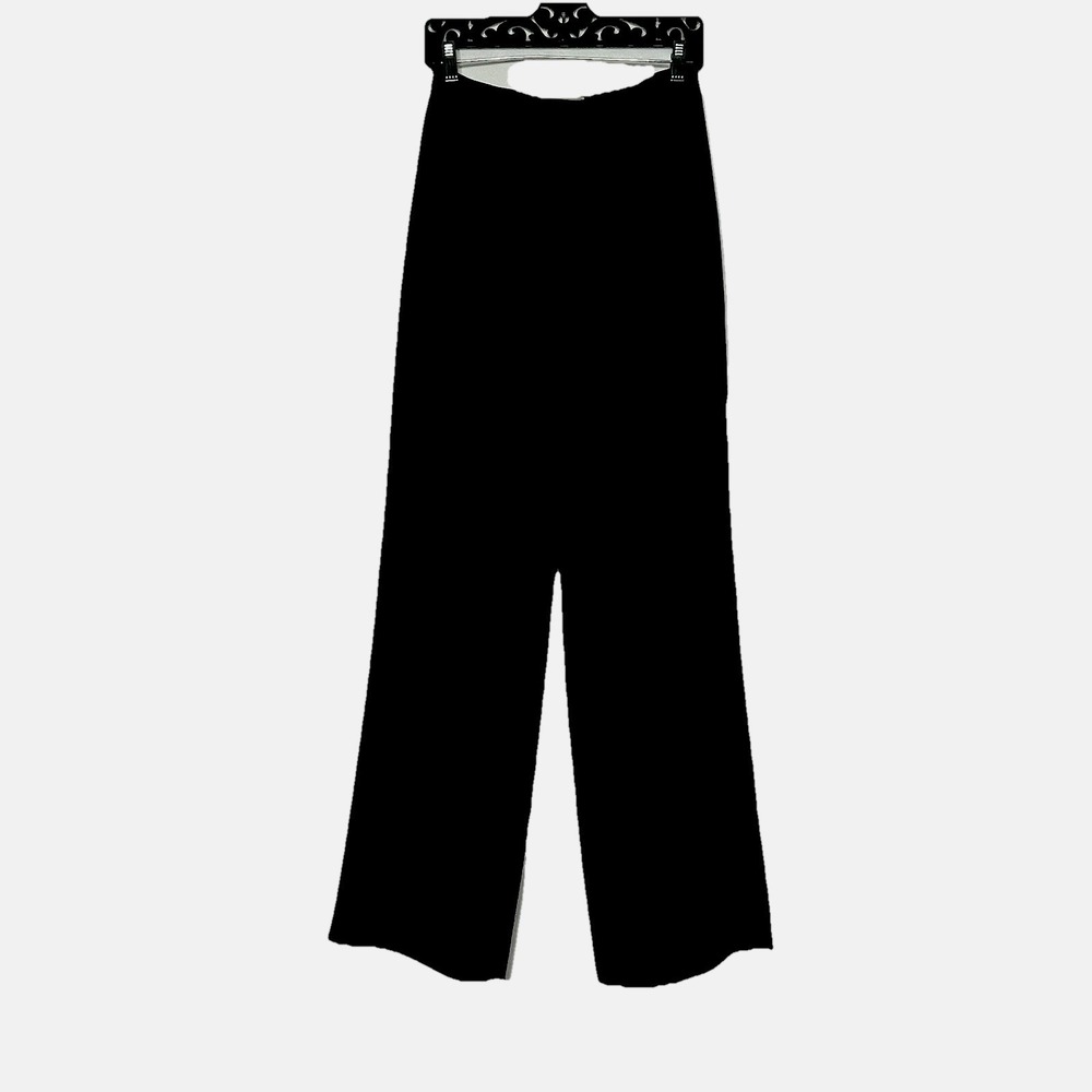 Jesus Del Pozo Black Draped Straight Leg Pants Size 8 Euro 38 Dress‎ Pants Chic - Picture 5 of 11